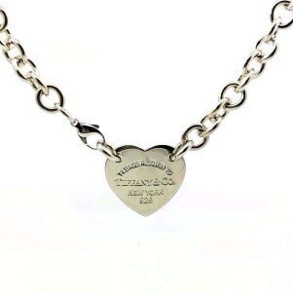 Tiffany Co Return to Tiffany Heart Necklace Silver